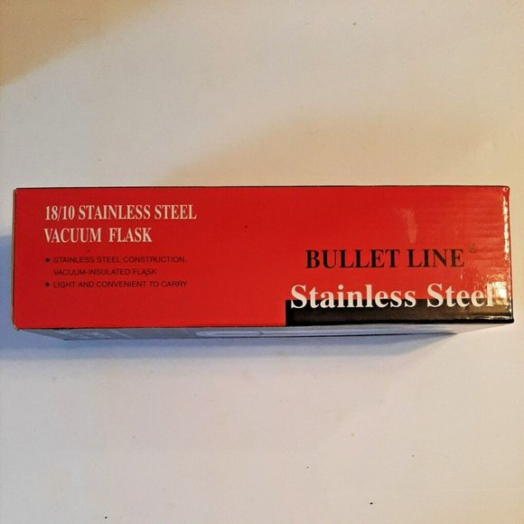 Vacuum Flask 18/10 Stainless Steel Bullet Line with Carry Bag Par-A-Dice Casino - Picture 7 of 11